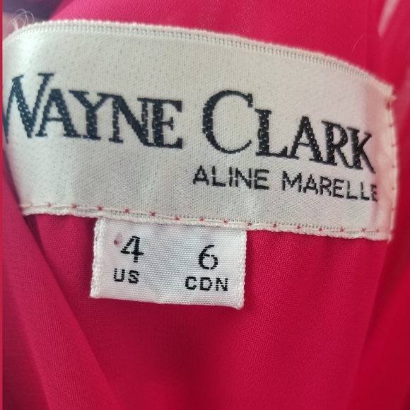 Wayne Clark Aline Marelle LS Cocktail Dress Sz 4 - Picture 3 of 5